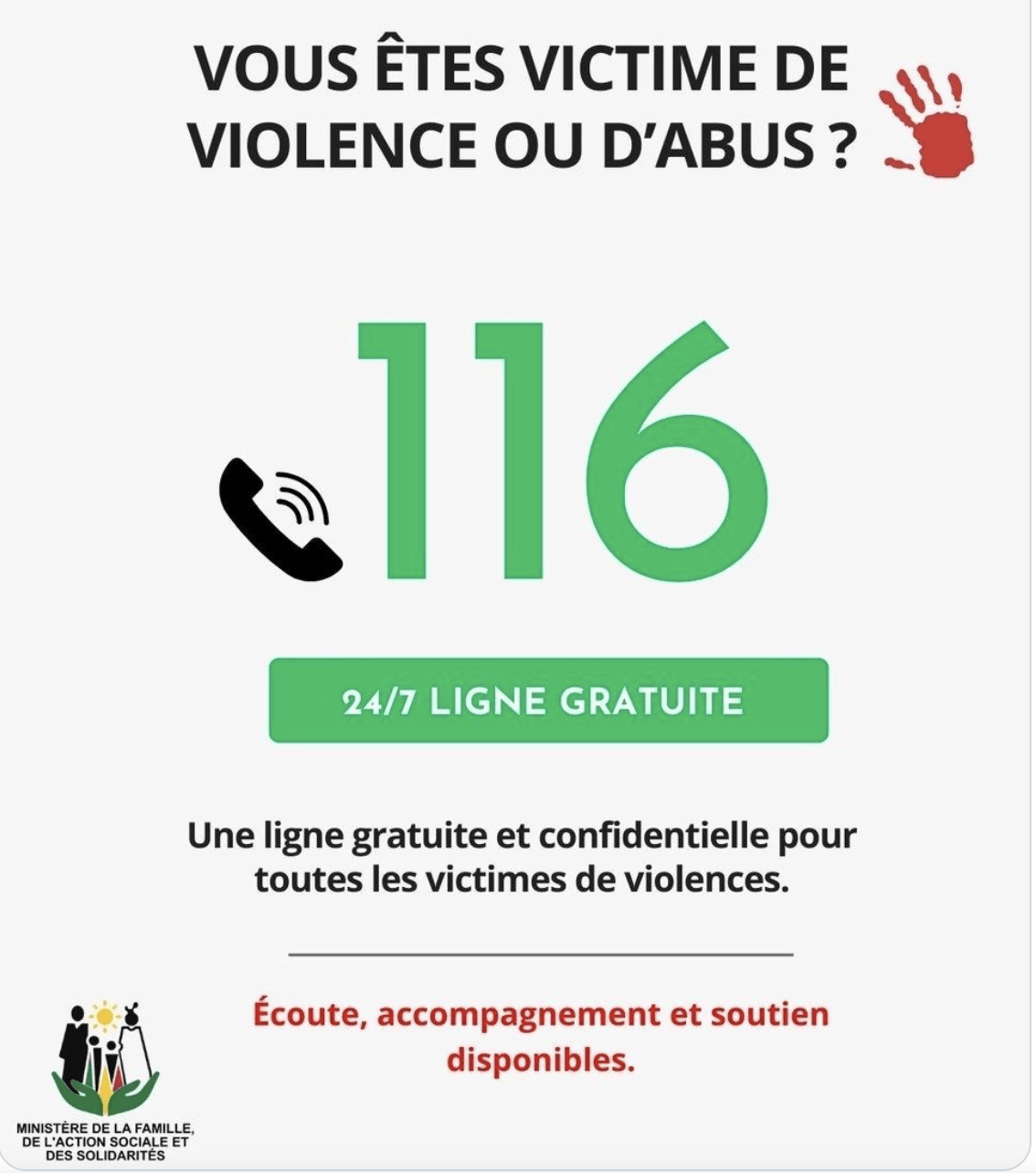 Victimes de violence au Sénégal : composez le 116 - Mousso